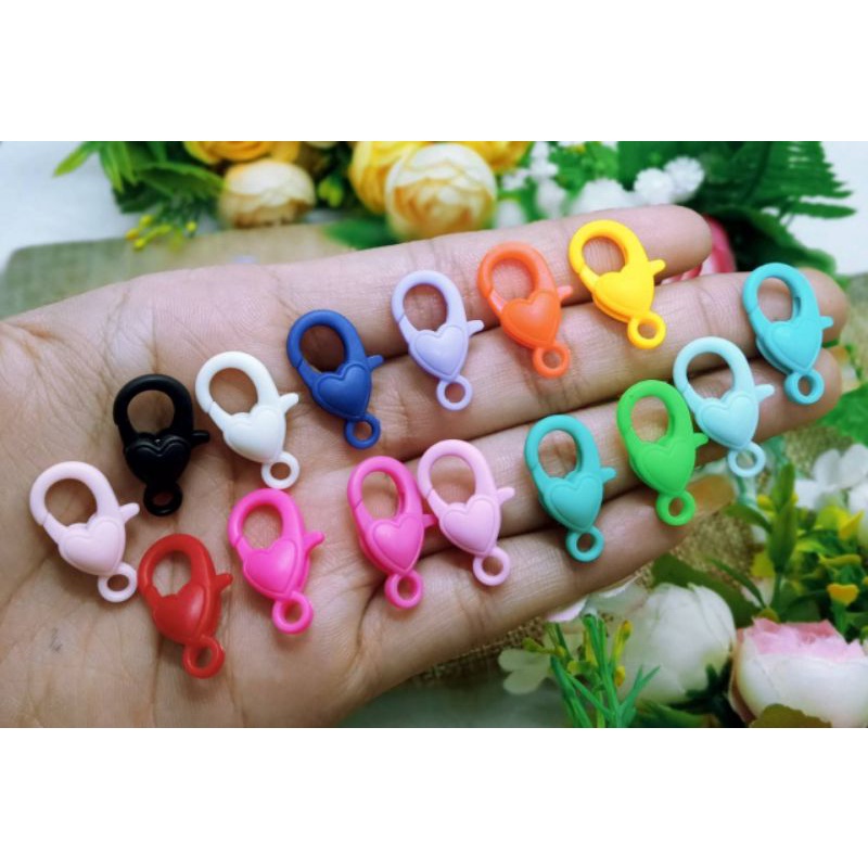 kait love plastik warna kokot udang love plastik clasp lobster