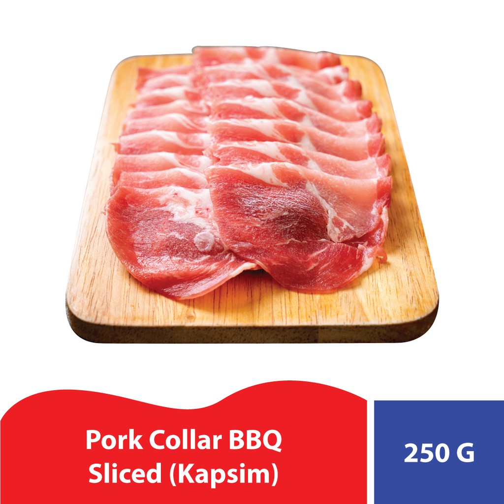 

Pork Collar BBQ Sliced (Kapsim) - ± 250 gr