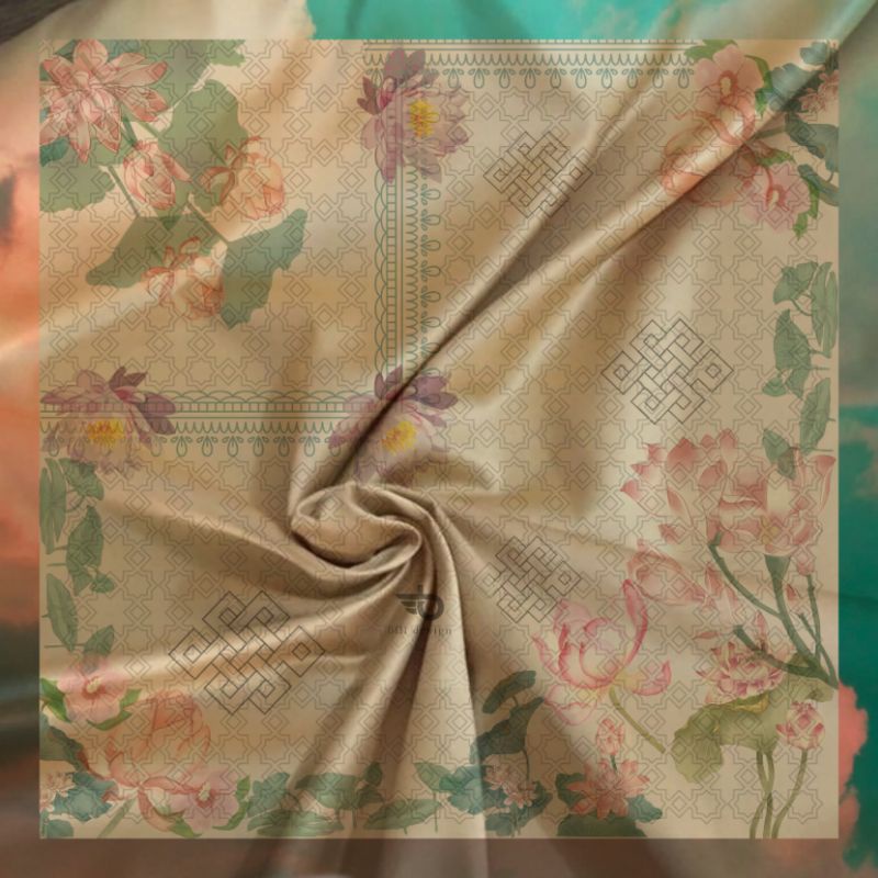 JASA DESAIN HIJAB PRINT SEGIEMPAT