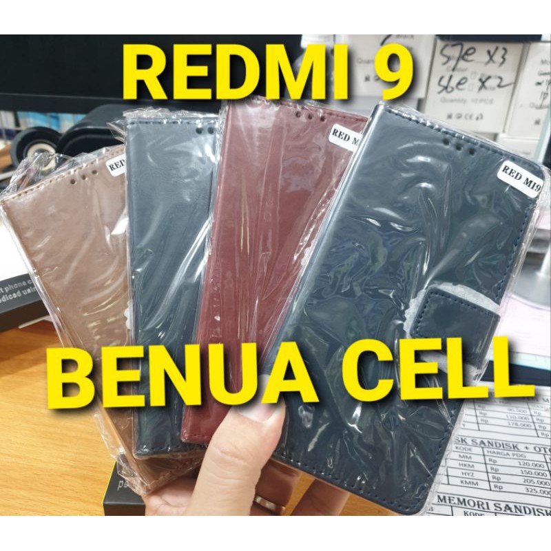 FLIP WALET - LEATHER CASE KULIT XIAOMI REDMI 9