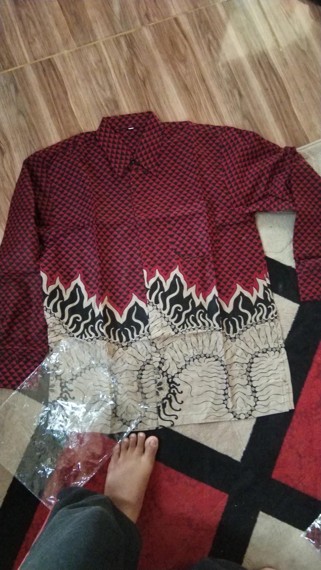 Batik Couple - Batik Couple Keluarga Busui Sania Ruffle Ori Ndoro Jowi Mowo  Maroon Batik Pekalongan