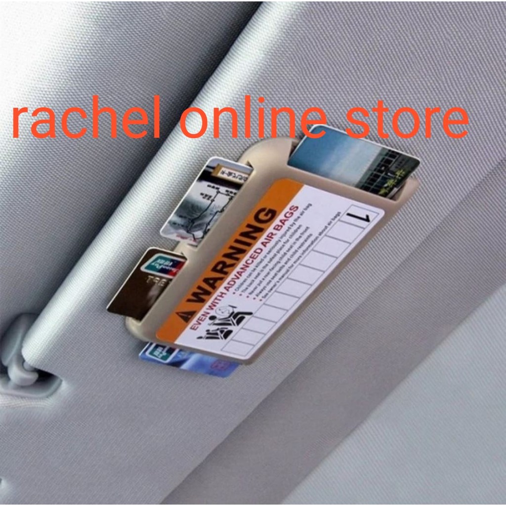 Car Card Holder Sun Visor tempat kartu e-toll e-money atm card holder mobil