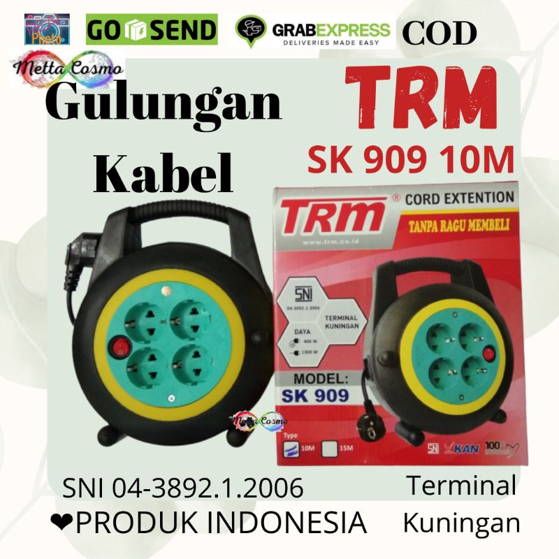 TRM Box Kabel SK 909 10M Roll Cabel 10M,Gulungan Kabel 10M SNI Premium