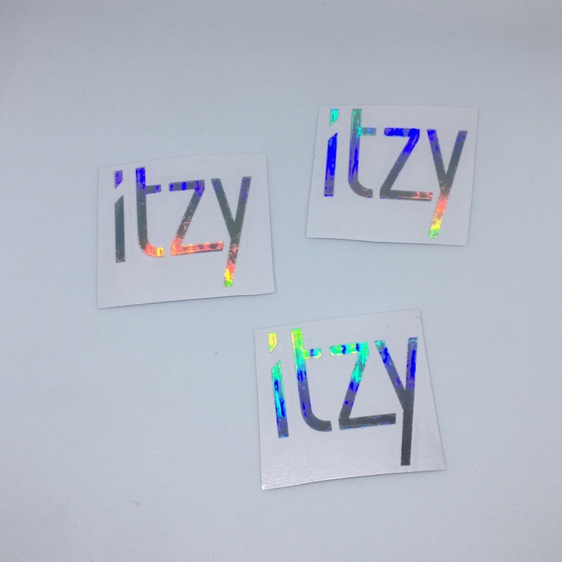 [kstuffind] ITZY Logo hologram Murah Sticker Logo ITZY Holo