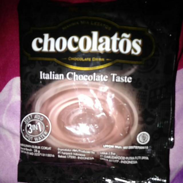 

Chocolatos Drink 1 renceng 10 pcs coklat bubuk 28 gram