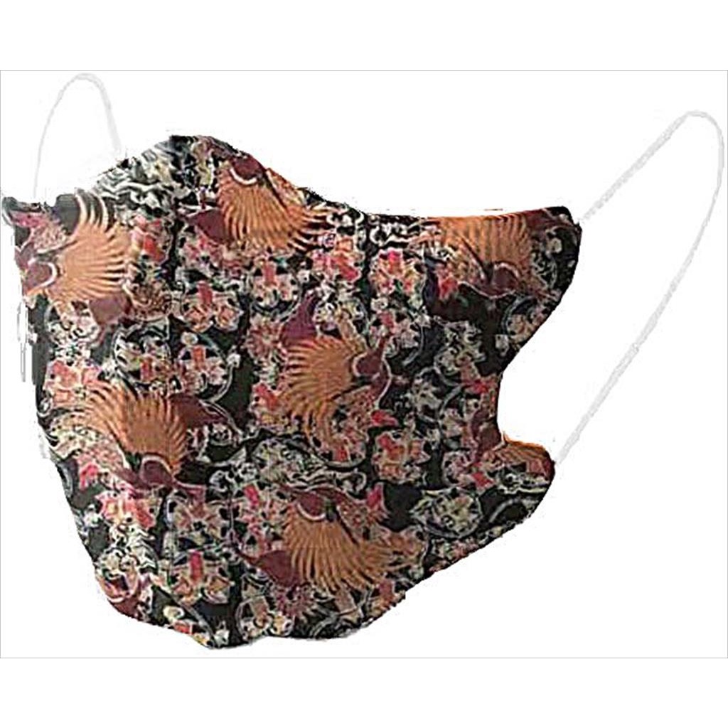 Masker Duckbill Motif Batik 3D Masker Duck bill Careion 3Ply