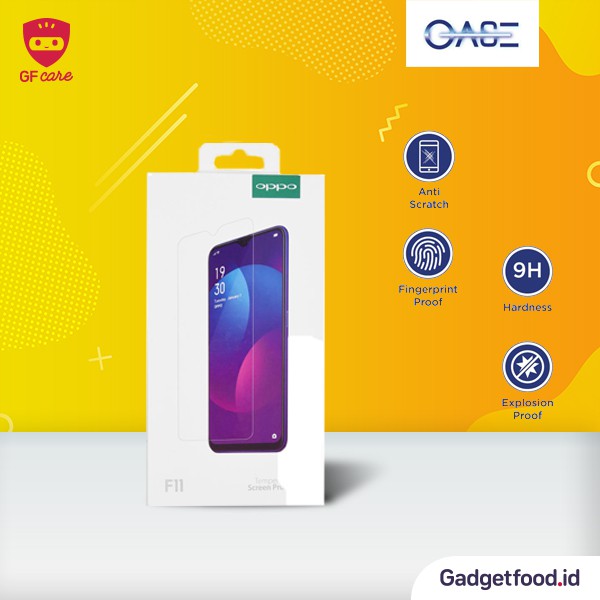 TEMPERED GLASS SCREEN PROTECTOR OPPO F11 ORIGINAL GARANSI RESMI OASE AKSESORIS HP TERBARU COD