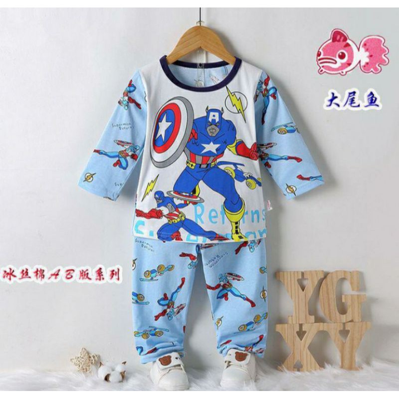 piyama anak import size 95-105 (11-13 thn)