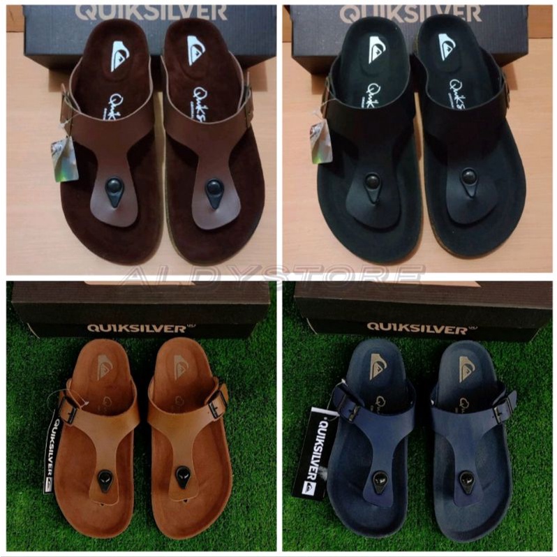 (PROMO) SANDAL JEPIT QUICKSILVER PRIA 100% PREMIUM