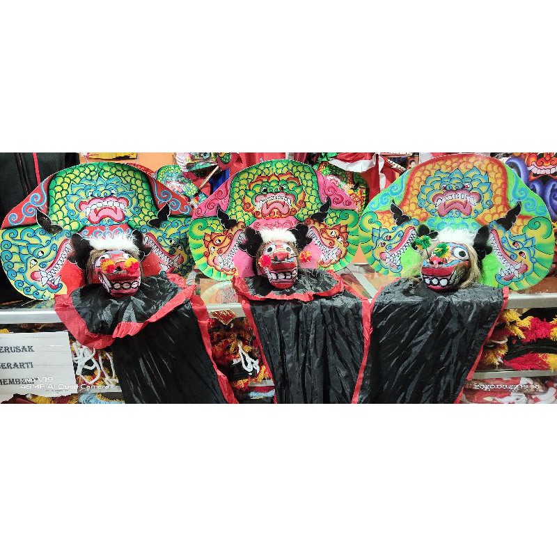 Barongan anak cat semi brush murah gak murahan / barongan mainan / barongan / reog / devil /caplokan