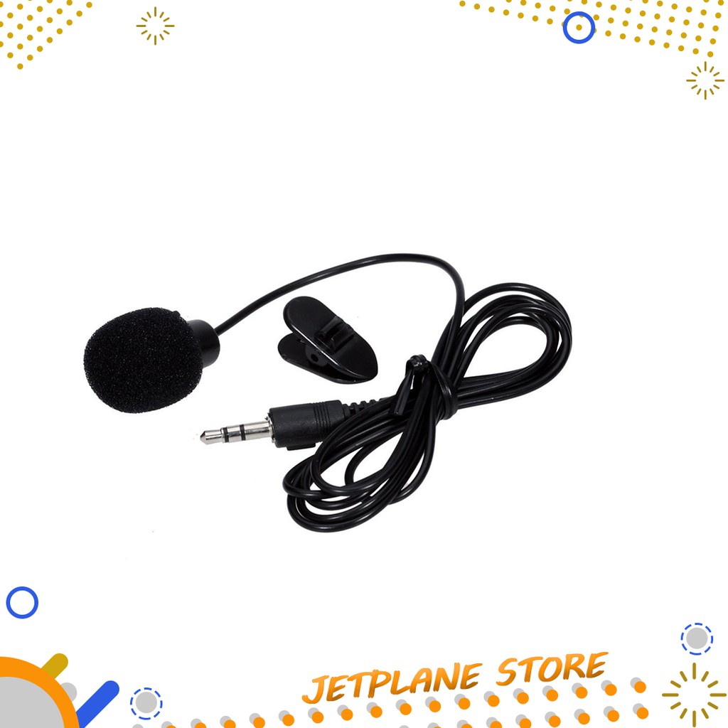 Paket Vlog Clip On Mic Microphone 3.5mm Mikrophone Klip + Audio Splitter