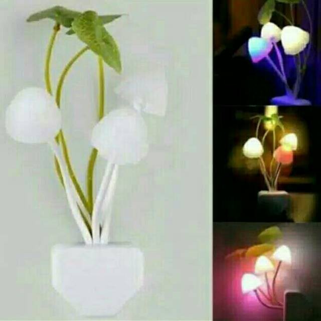 [ HOME DECORATION ] Lampu SMART LED mushroom