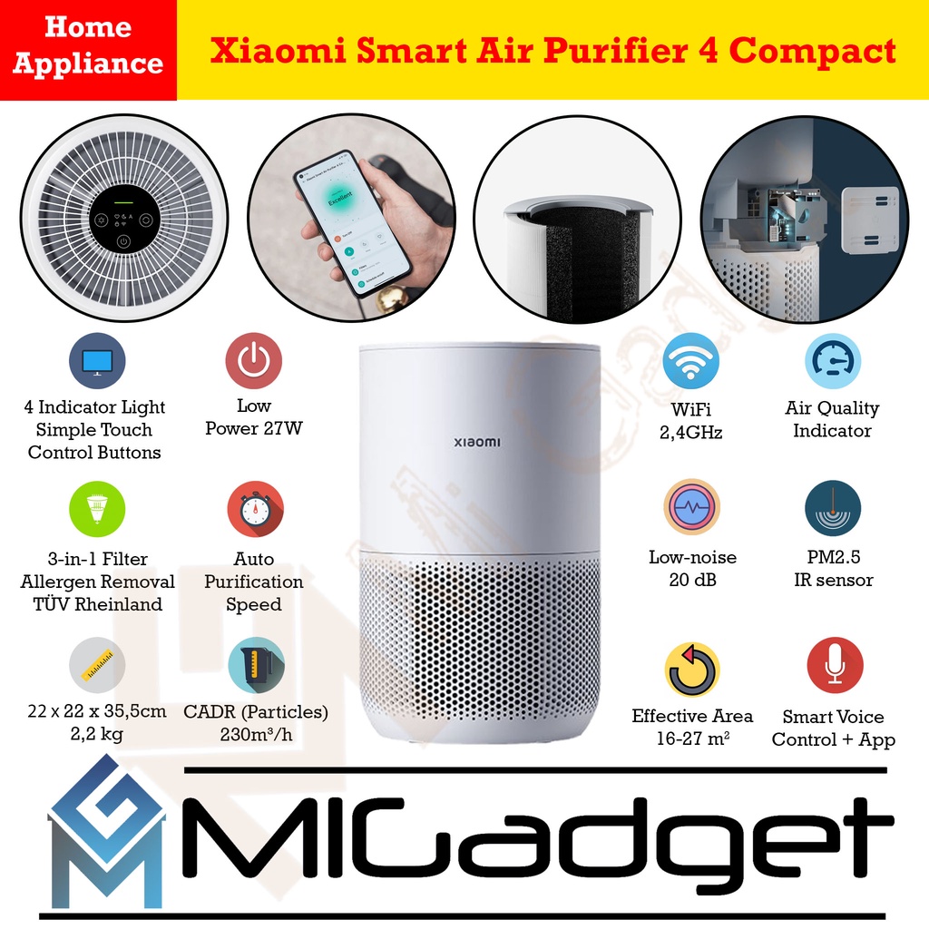 Xiaomi Smart Air Purifier 4 Compact Garansi Resmi