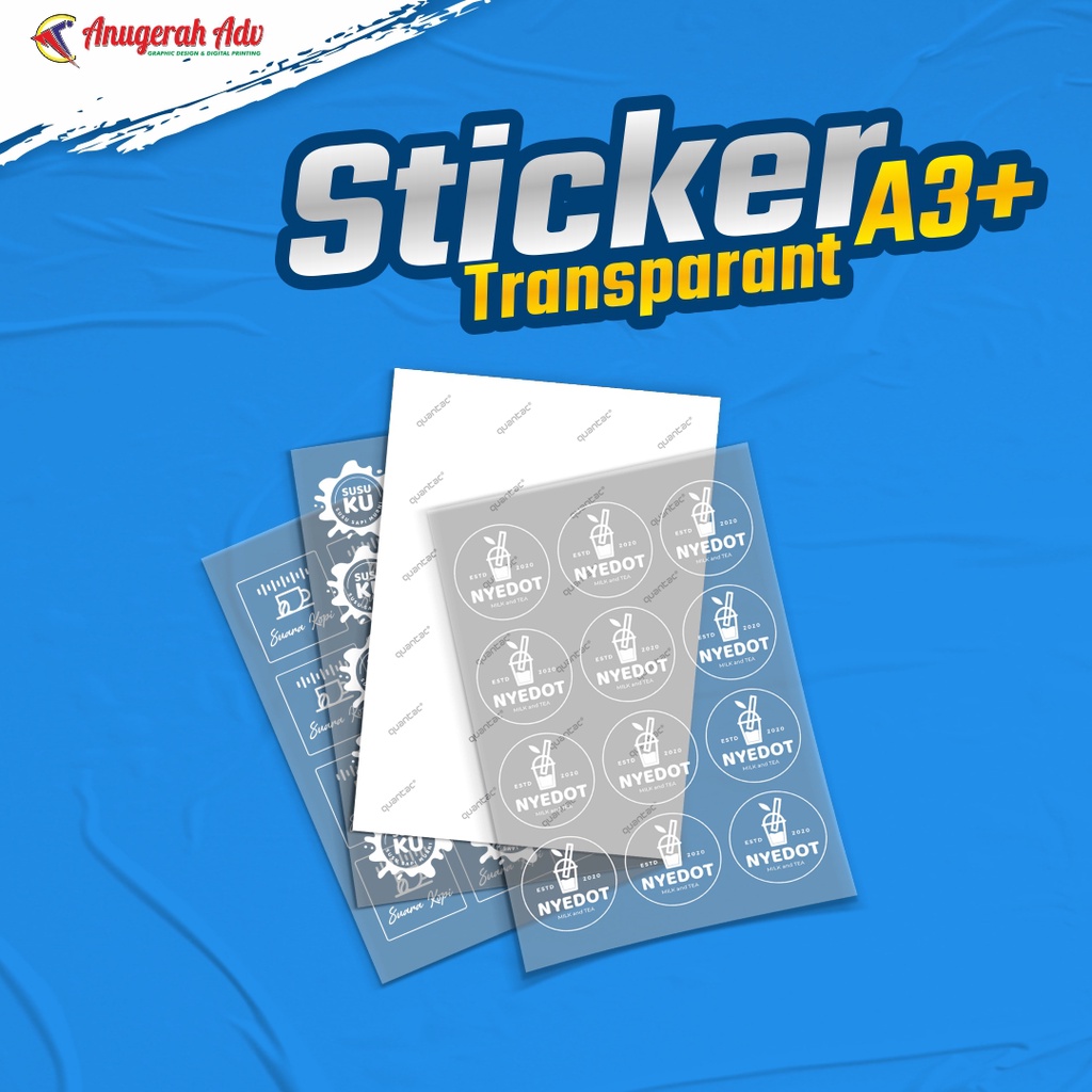 

STICKER TRANSPARANT | STIKER LABEL MAKANAN | STICKER ANTI AIR | WATERPROOF | PACKING | STICKER KACA