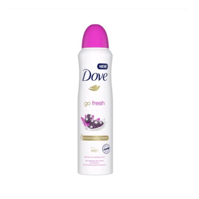 Dove Go Fresh Deodorant Spray - ACAI BERRY & WATERLILY (150ml)