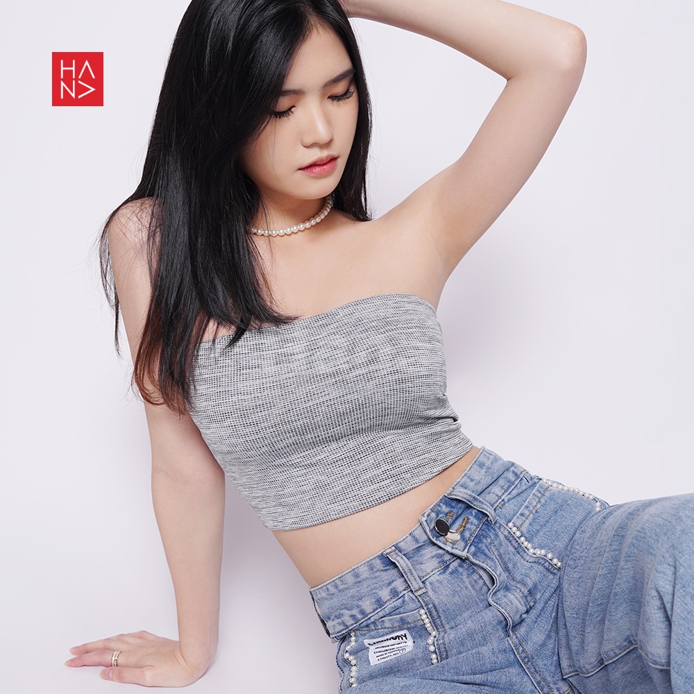 HanaFashion JKT - Lita Kemben Wanita Murah Tube Top Crop - TT210