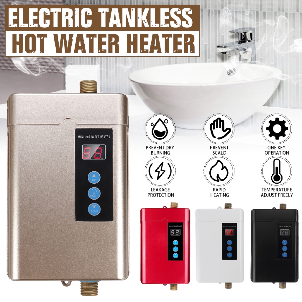 4000W Pemanas Air Listrik Instan-Tankless Pemanas Air ...