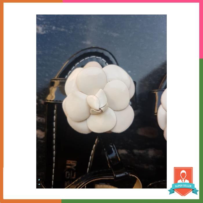 Gucci Flower Sandal Black (Bajukiddie) Sepatu Anak Pesta Sendal Import