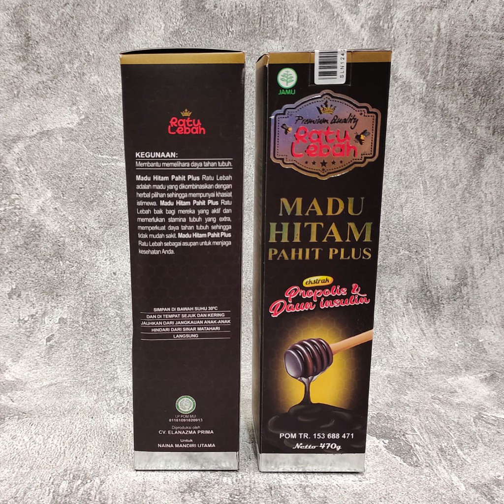 MADU HITAM PAHIT PLUS EKSTRAK PROPOLIS DAN DAUN INSULIN RATU LEBAH