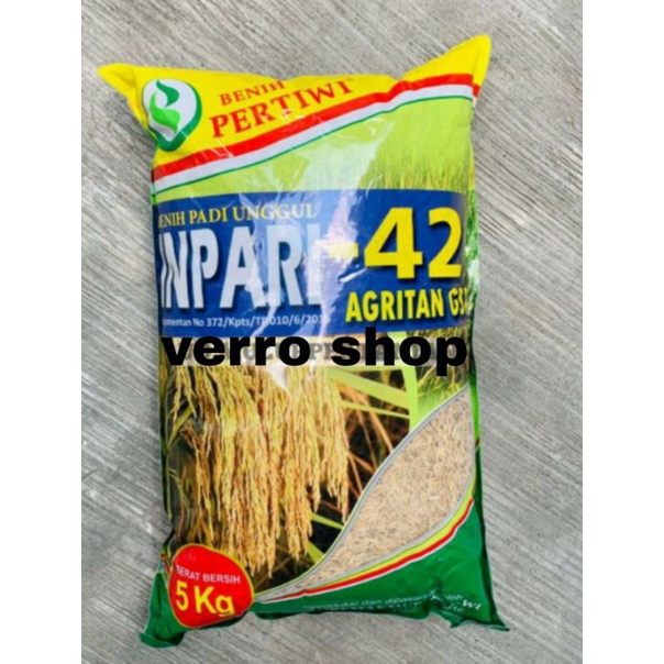 benih padi inpari 42 kemasan 5 kg dri benih pertiwi