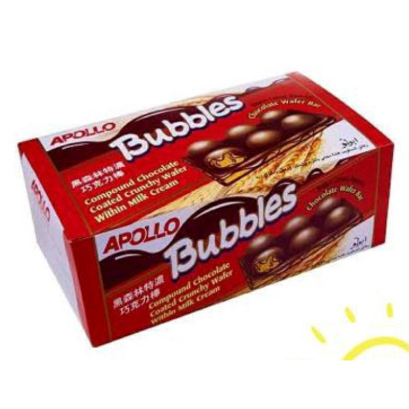 ✔MURAH Apollo Bubbles 1box isi 12pcs @32gr / Bekal Sekolah / Apollo Wafer Import