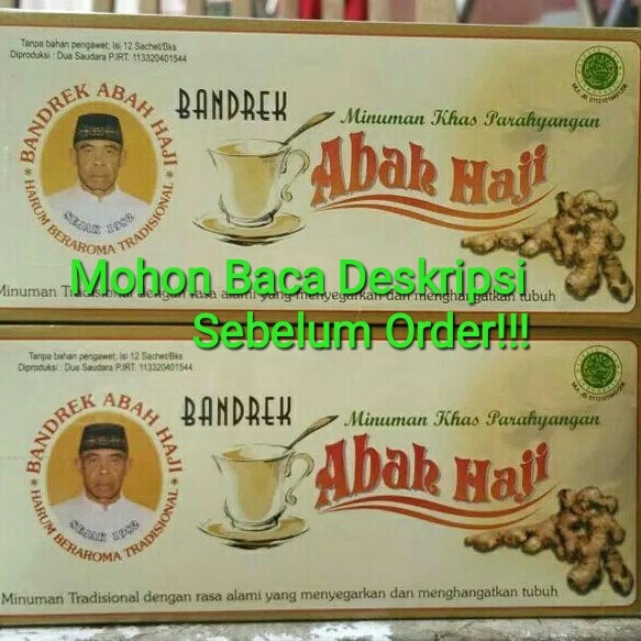 

b01n1nh Bandrek Abah Ciwidey Kemasan (Serbuk) Kotak Isi 12 Sachet Ds201Fs