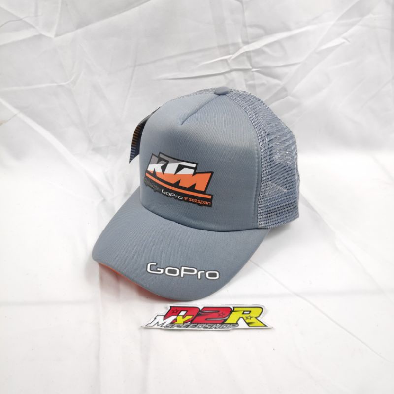 Topi KTM Gopro Abu Topi Jaring Polyplex