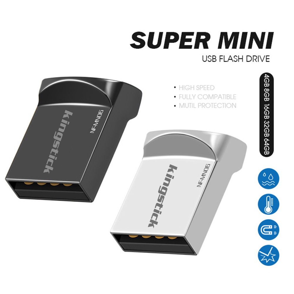 Flashdisk USB 3.0 Bahan Metal Anti Air Kapasitas 2-64GB