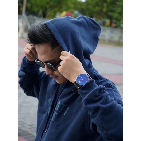 Hoodie Long Setia Hati Terate - Navy