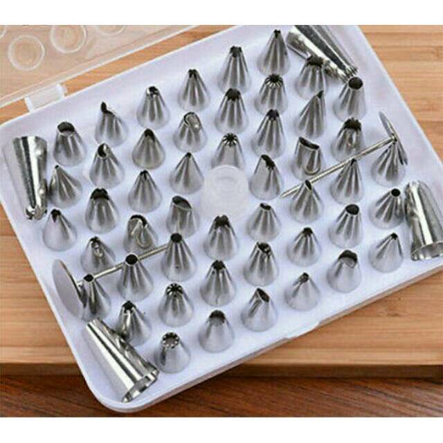 PROMO DIJUAL TANPA BOX 52 pieces spuit dekorasi kue impor PROMO DIJUAL TANPA BOX 52 pieces spuit dekorasi kue impor