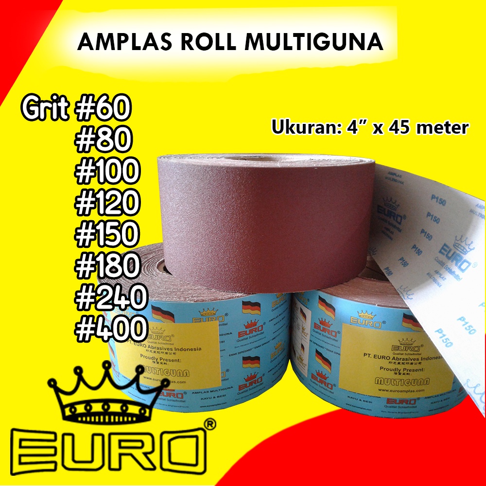 amplas roll euro multiguna grit 40 60 80 100 120 150 240 320 400