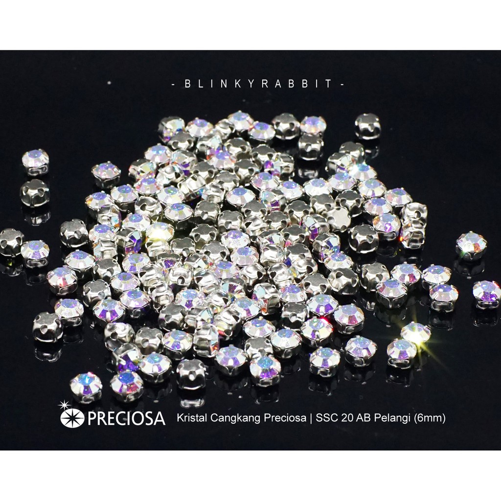 Kristal Cangkang Preciosa SSC 20 AB (pelangi)