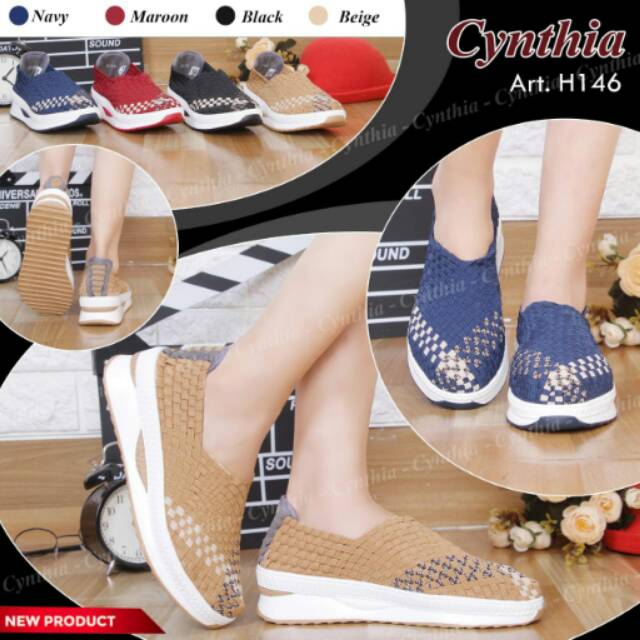 Sepatu wedges cynthia