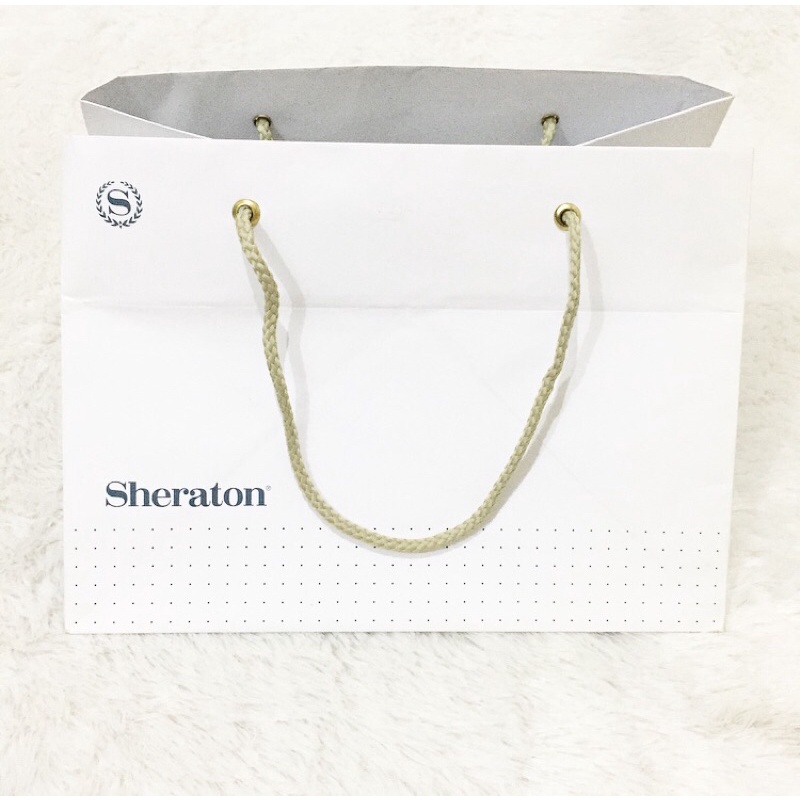 

Original Sheraton Hotel Paperbag Tas Shopping Bag Branded Kantong Belanja Luxury Five Star Hotel