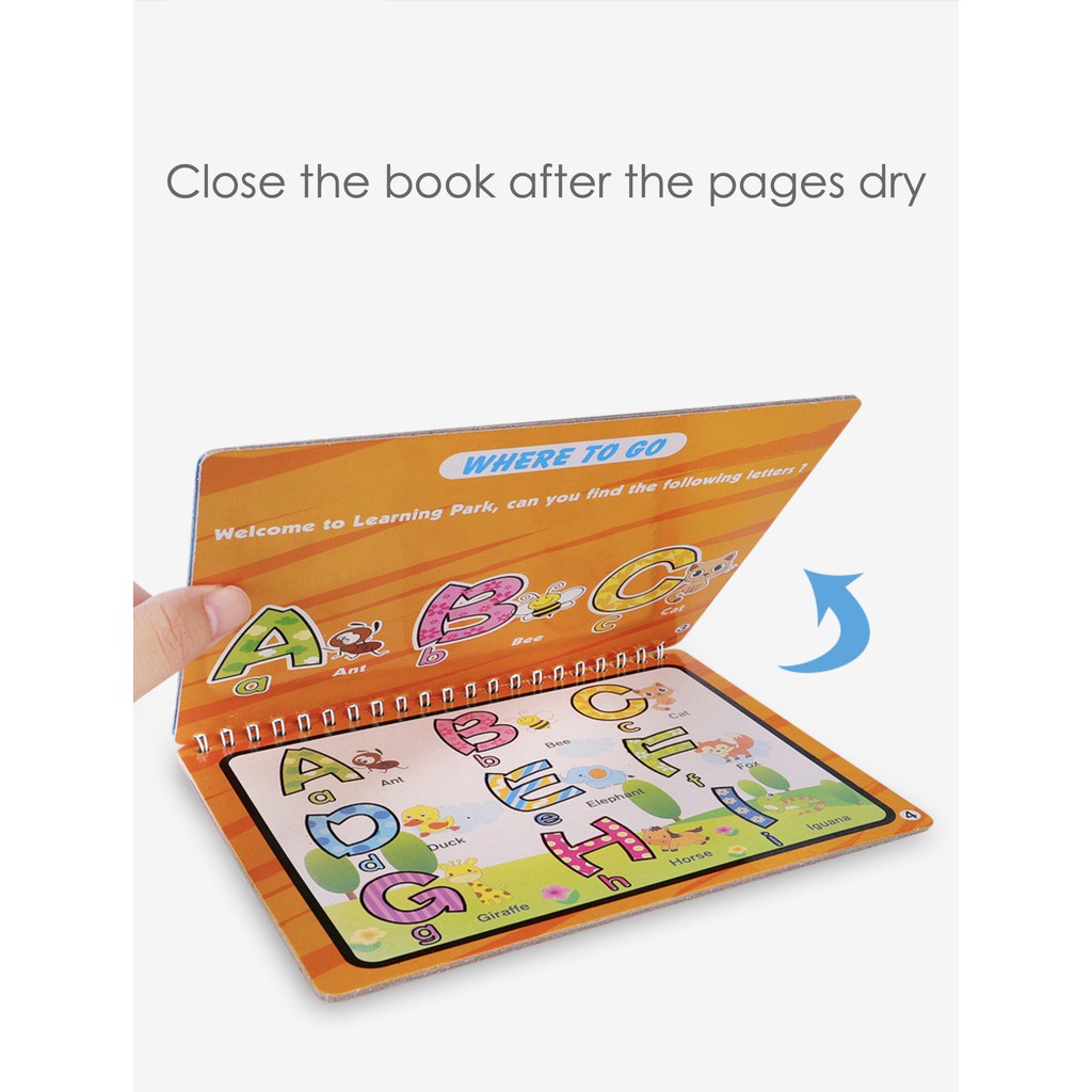 Mainan Edukasi Anak Magic Water Book - Buku Mewarnai Magic Water Book