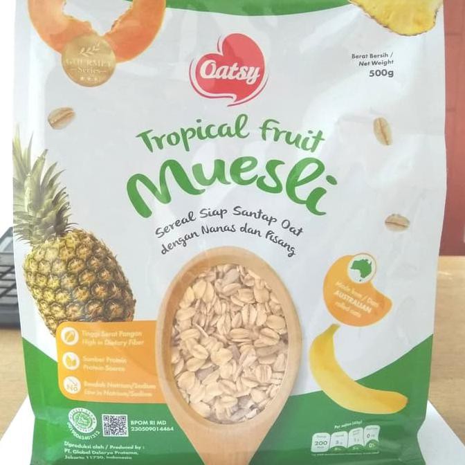 

[BAYAR DI TEMPAT] oatsy muesly tropical fruit cereal. {BOOM SALE Kode 1342