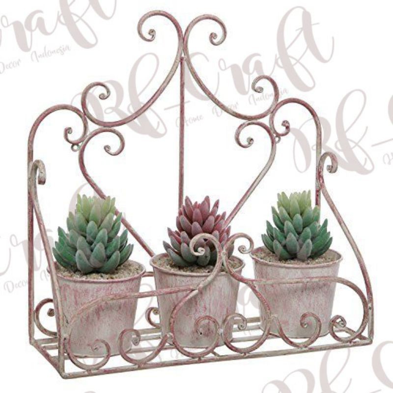 RAK POT BUNGA DINDING ORNAMEN UNIK