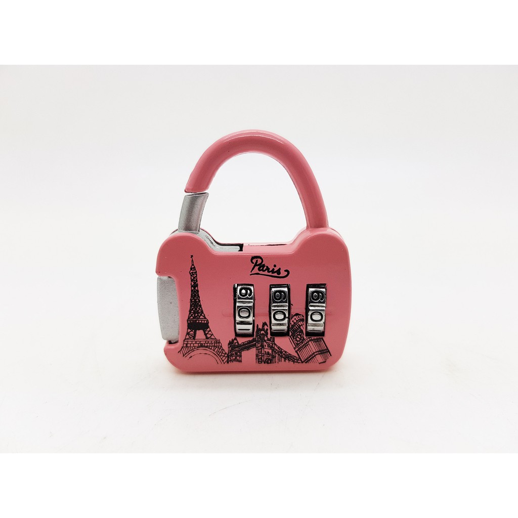 Gembok Model PARIS Kode Koper, Tas Travelbag Padlock Code