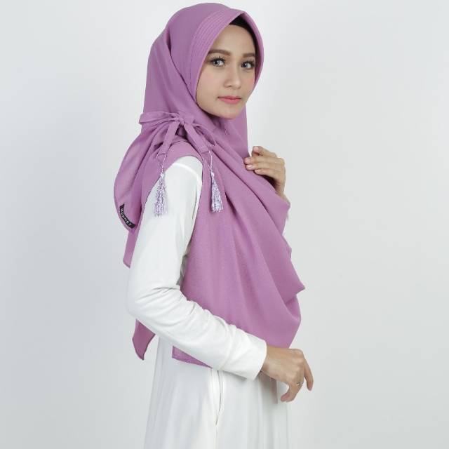 Pasmina Instan Pad Antem Tassel