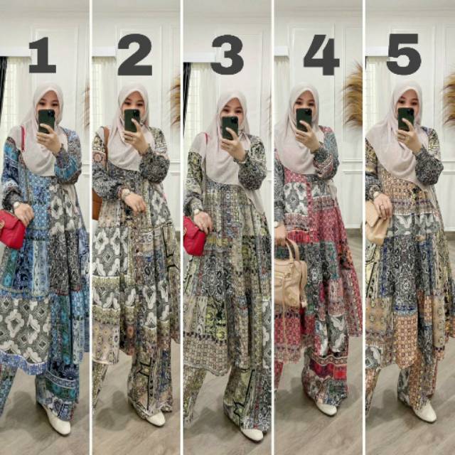 Jihan set (tunik dan kulot) by D'lovera