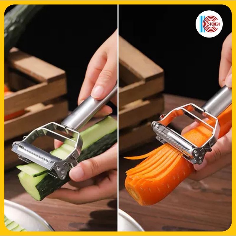 parutan buah dan sayuran bahan steinless steel / peeler