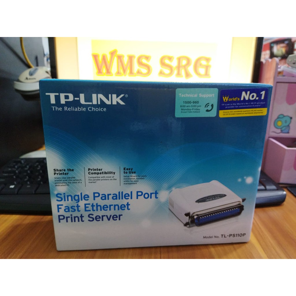 TPLINK SINGLE PARALEL PORT PRINT SERVER TL-PS110P
