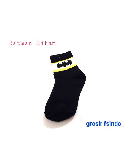 Kaos kaki anak laki hero spiderman batman