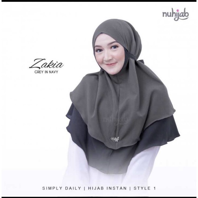 (BISA COD) BERGO ZAKIA MARYAM 2 LAYER - jilbab bolak balik dua lapis kerudung zakiya TERBARU