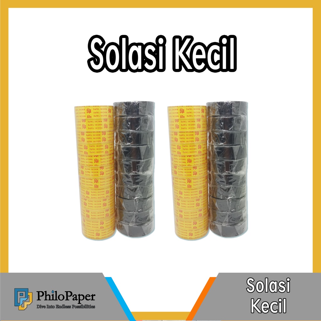 

ATK ~ Solasi Kecil Bening / Hitam / isolasi mini