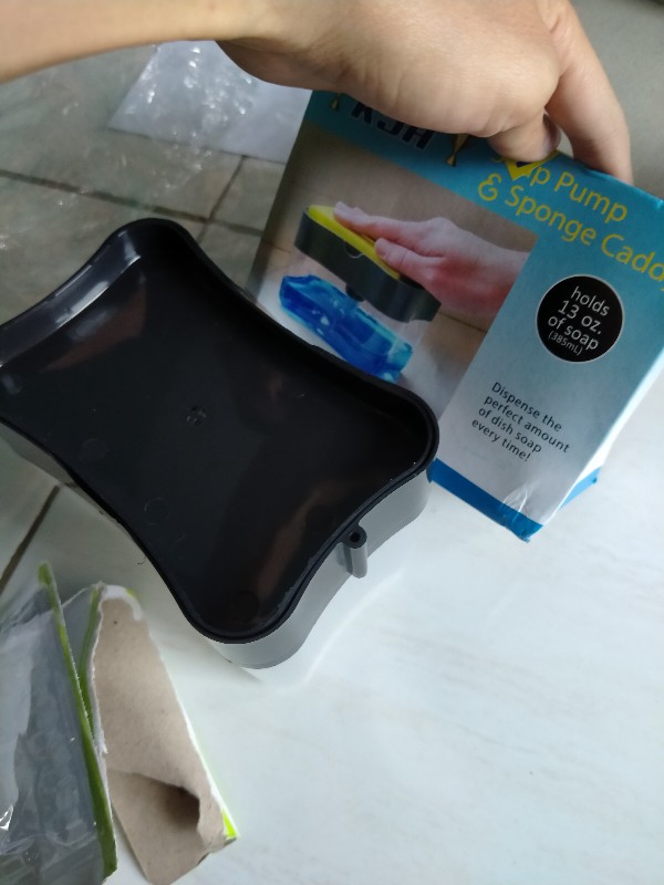 [ Yr ]  Holder Spons Dispenser Sabun 2in1 Dispenser Sabun Spon Kain Sabut Gosok Peralatan Dapur