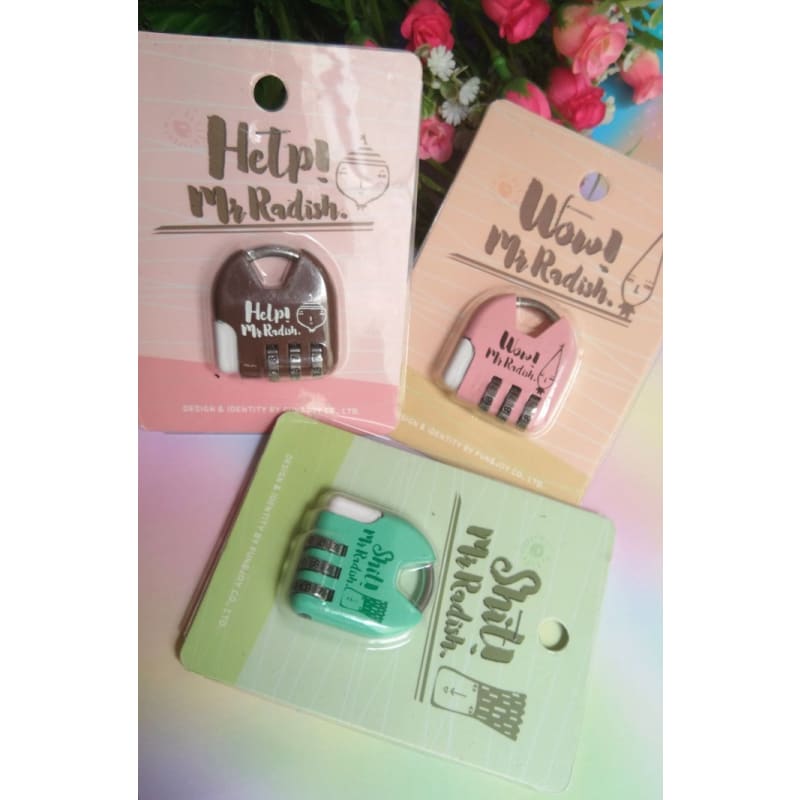 Gembok Multifungsi / Gembok Koper / Gembok Kode - Wow Mr Radish