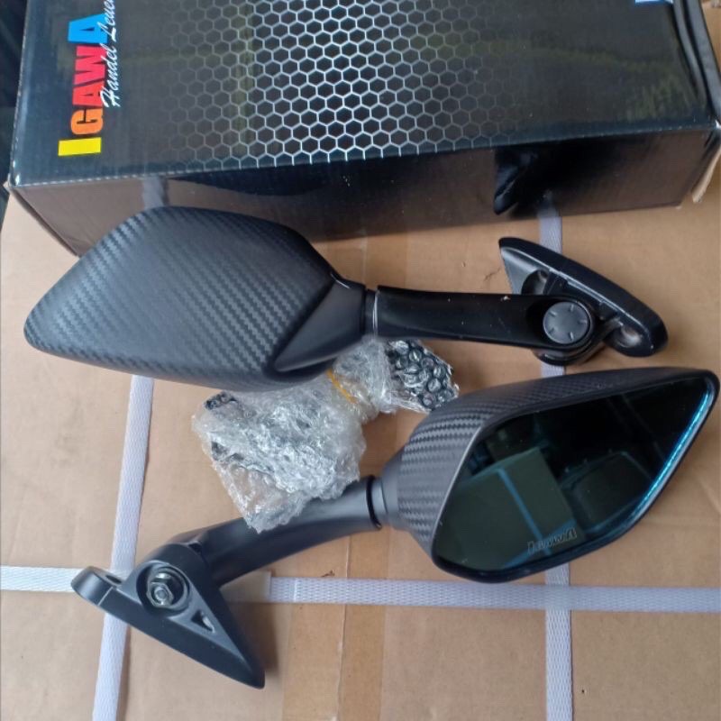 Spion R25 Stelan Tangkai Tanggung Merk NEMO Universal R25/R15/Nmax/Pcx/Xmax/Lexi &amp; Motor Lain Nya