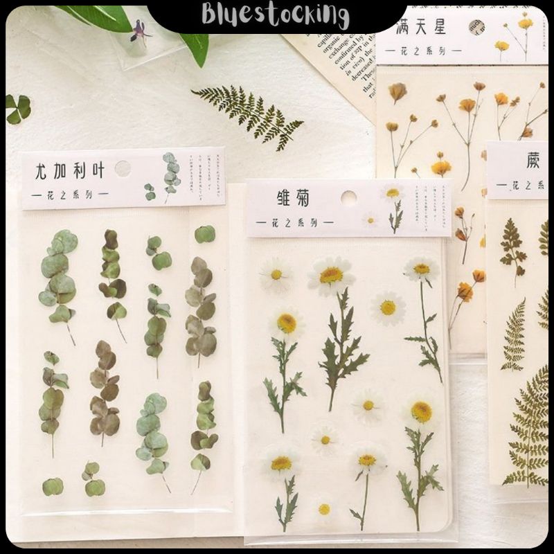 

STICKER BAHAN PET TEMA BUNGA / FLOWER SCRAPBOOK / ALAT SEKOLAH
