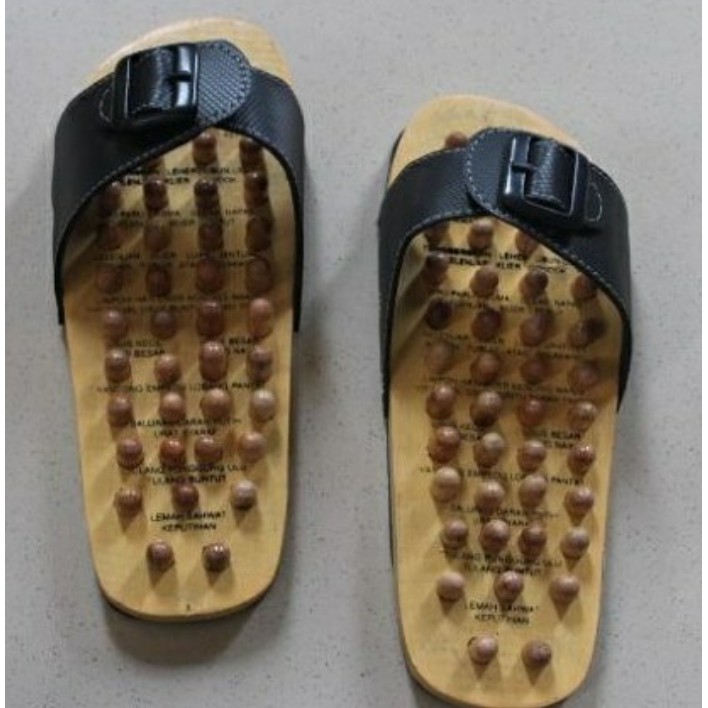 Sandal  Rematik Kayu/Sandal Refleksi/Kesehatan/Rematik Kayu